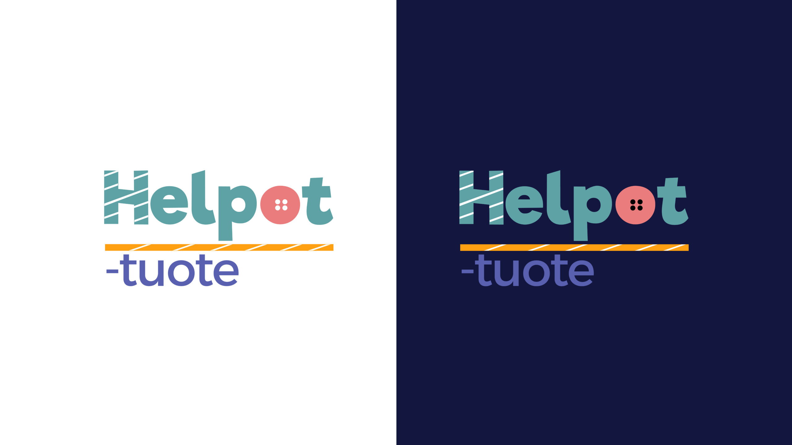 Helpot-tuote logo ehdotus, värillinen